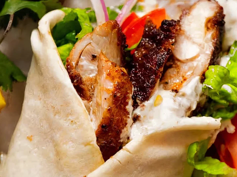Chicken Shawarma - Freshly prepared Chicken Shawarma.