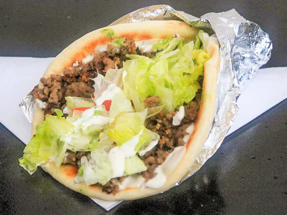 Lamb Gyro - Freshly prepared Lamb Gyro.